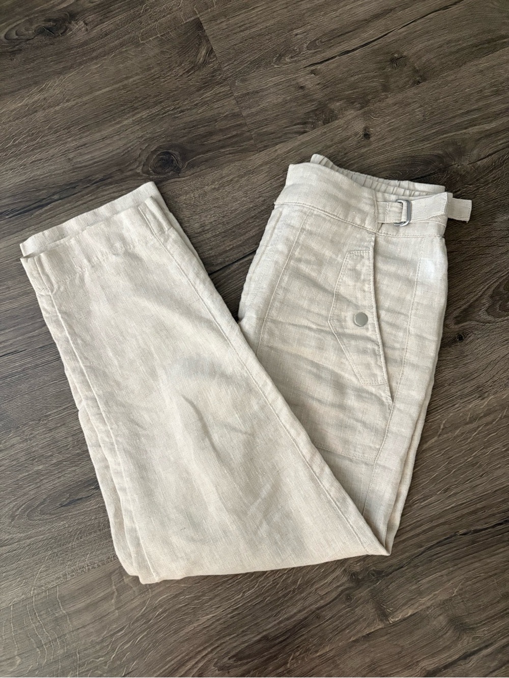 Athleta Men's Light Tan Linen-Blend Chinos